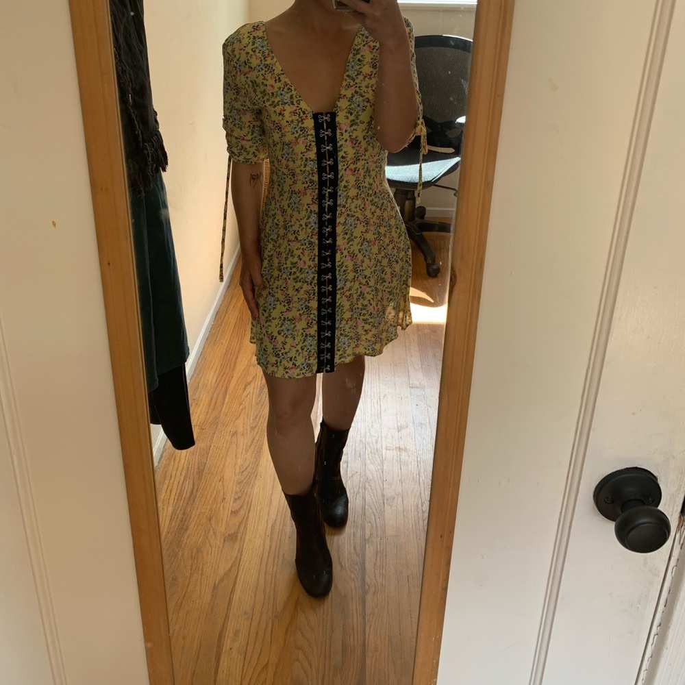 Floral top shop dress